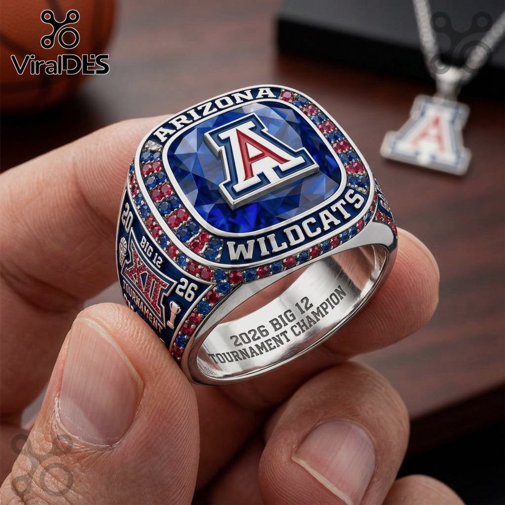 Arizona Wildcats Big 12 2026 Tournament Champion Ring