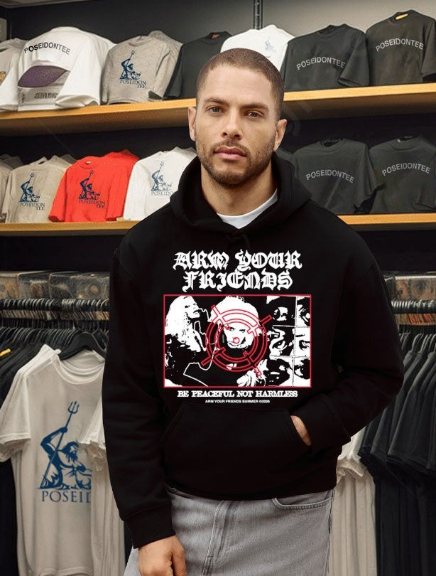 Arm Your Friends Be Peaceful Not Harmless T-shirt