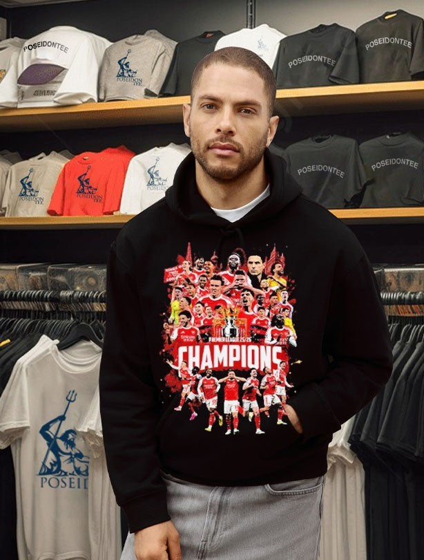 Arsenal Fc Premier League Champions 2025-26 T-shirt