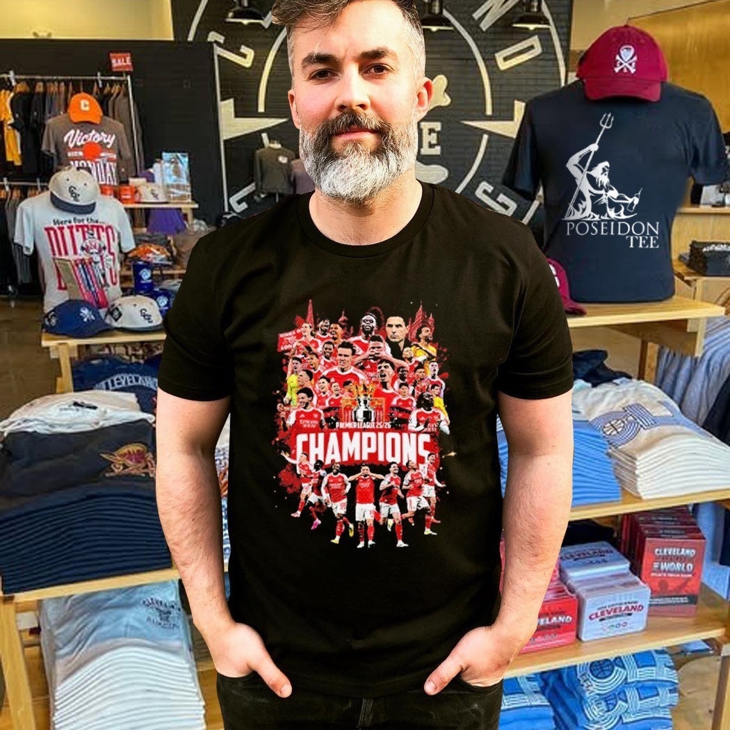 Arsenal Fc Premier League Champions 2025-26 T-shirt