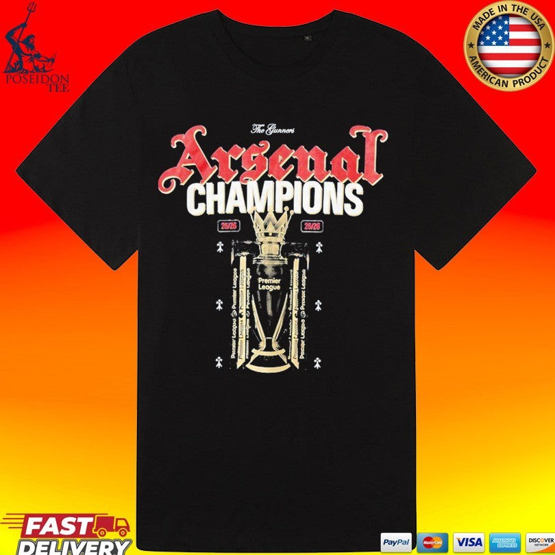 Arsenal Premier League Champions 2026 T-shirt