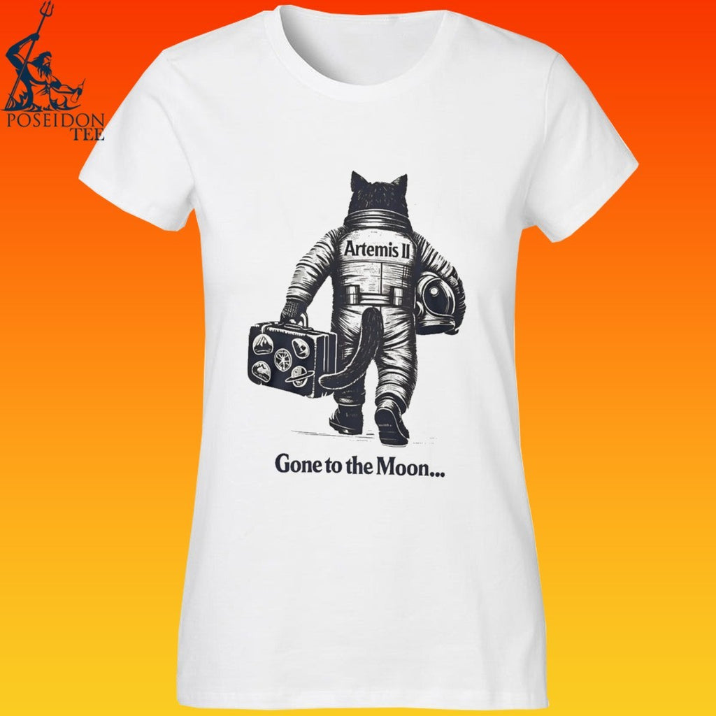 Artemis II Gone To The Moon Mission Cat Astronaut T-shirt