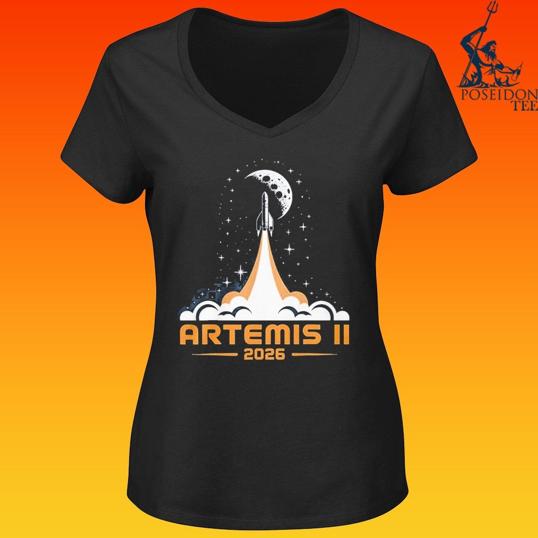 Artemis II Moon Launch 2026 Mission T-shirt