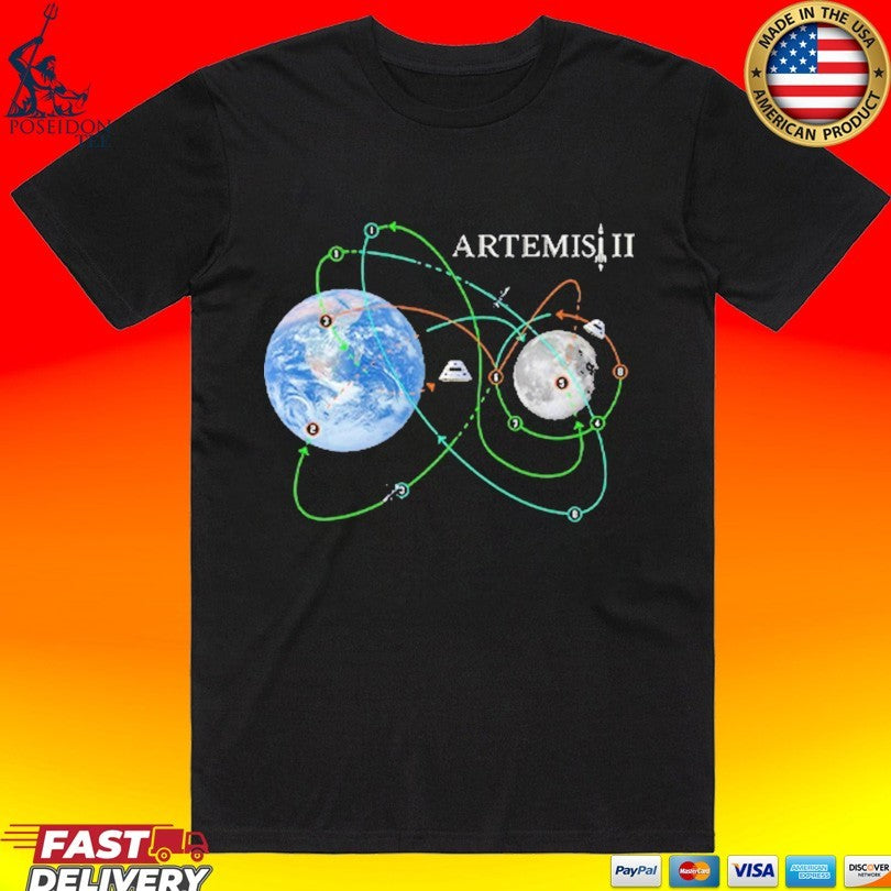 Artemis Ii Moon Mission Nasa Space Program Fan T-shirt