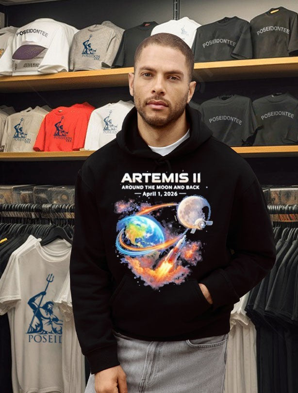 Artemis Ii Rocket Space Launch Back To The Moon Mission 2026 T-shirt