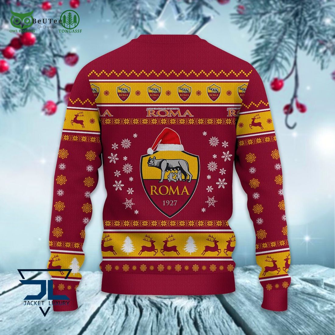 AS Roma Football Lega Serie A Ugly Sweater