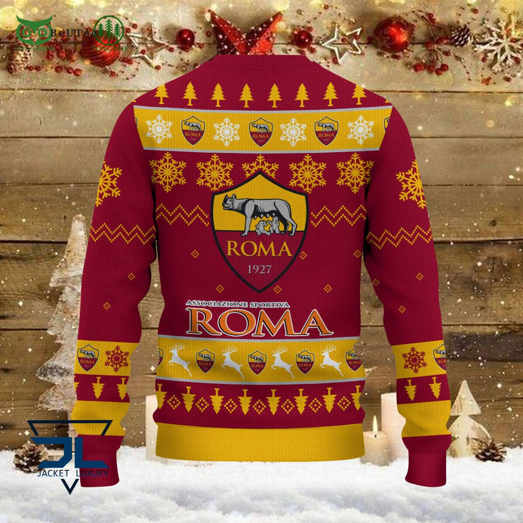 AS Roma Team Football Lega Serie A Ugly Sweater