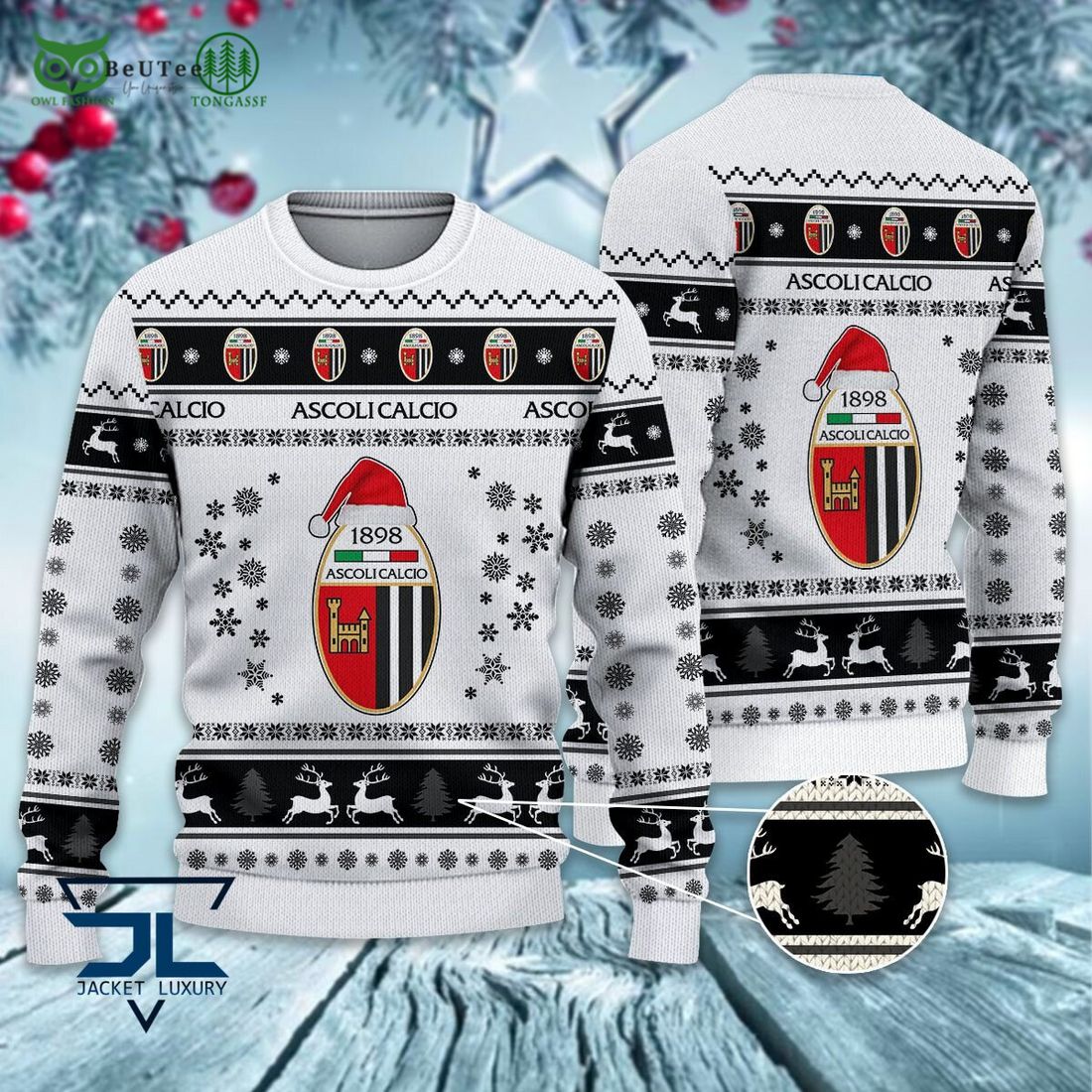 Ascoli Calcio 1898 Football Lega Serie A Ugly Sweater
