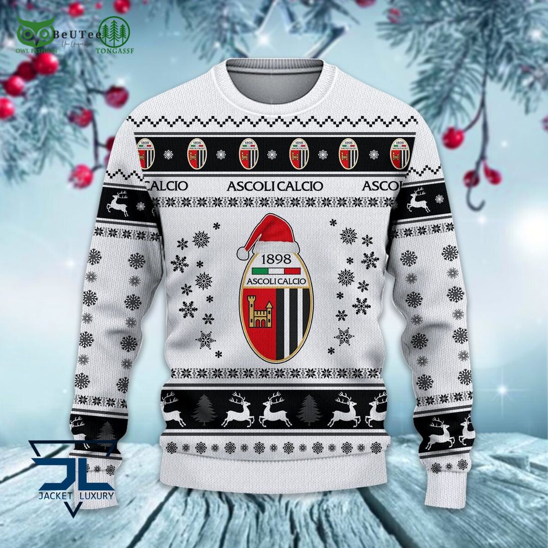 Ascoli Calcio 1898 Football Lega Serie A Ugly Sweater