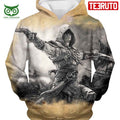 Assassin Edward James Kenway Cool Animation Hd 3d Aop Hoodie