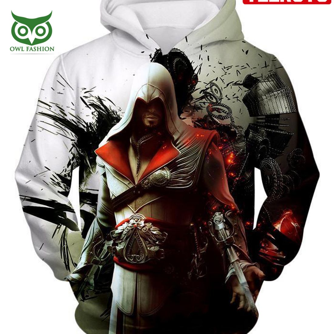 Assassin Ezio Firenze Super Cool Graphic Promo Hd 3d Aop Hoodie