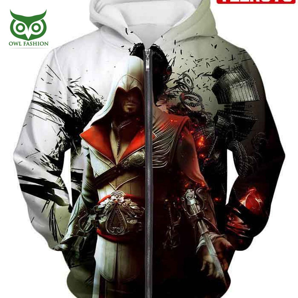 Assassin Ezio Firenze Super Cool Graphic Promo Hd 3d Aop Hoodie