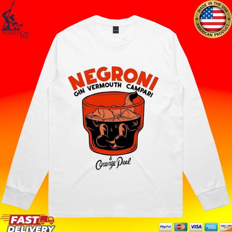 Astrofat Negroni Gin Vermouth Campari And Orange Peel T-shirt