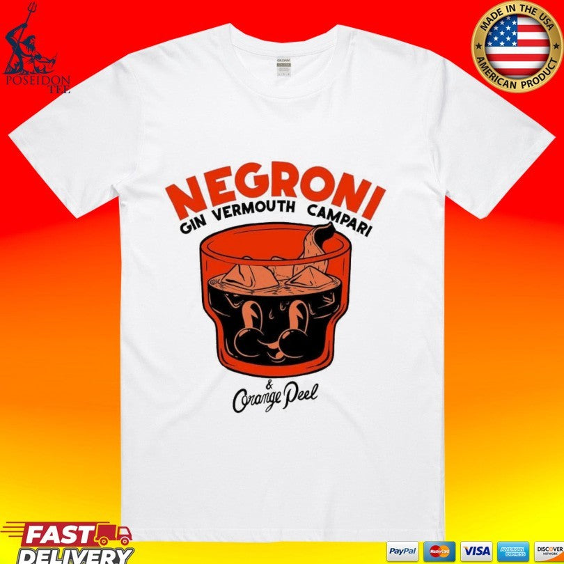 Astrofat Negroni Gin Vermouth Campari And Orange Peel T-shirt