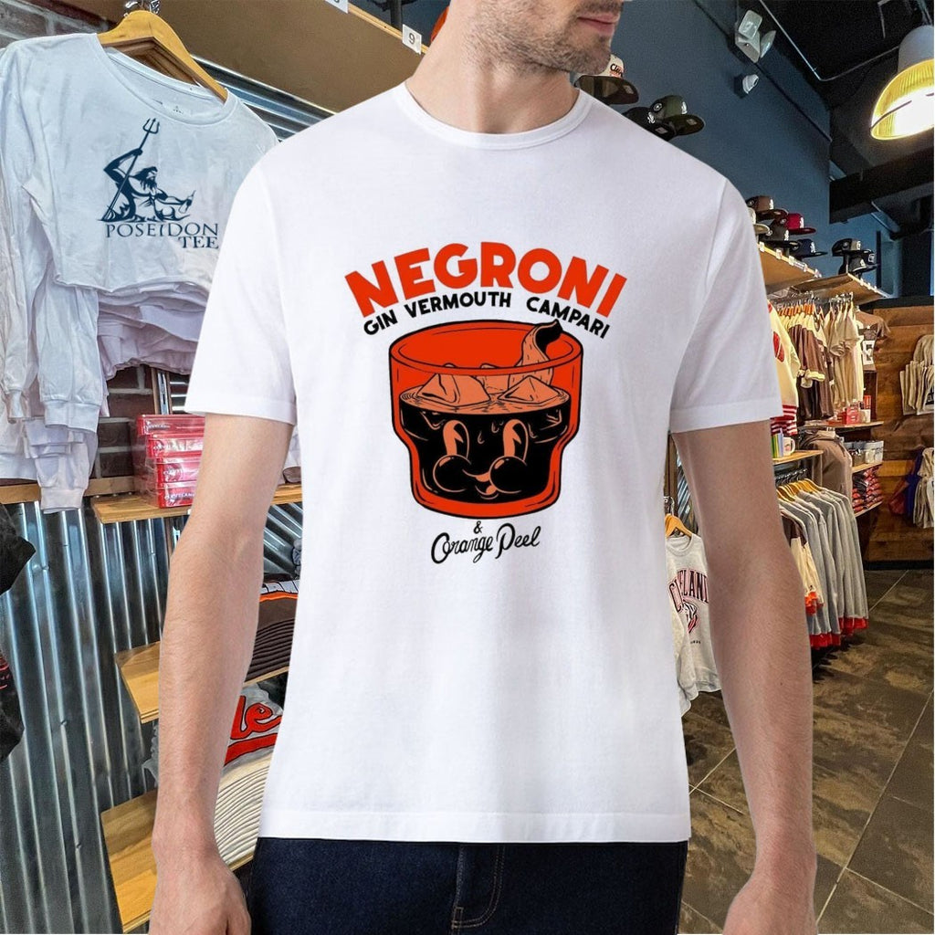 Astrofat Negroni Gin Vermouth Campari And Orange Peel T-shirt