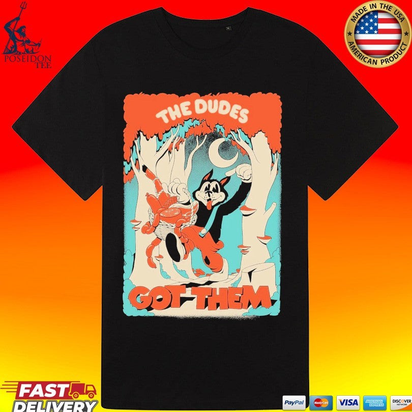 Astrofat The Dudes Got Them Big Black Wolf T-shirt