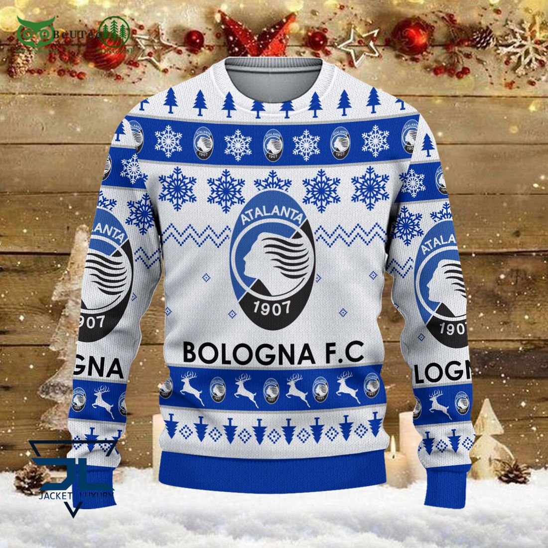 Atalanta Bergamasca Calcio Team Football Lega Serie A Ugly Sweater