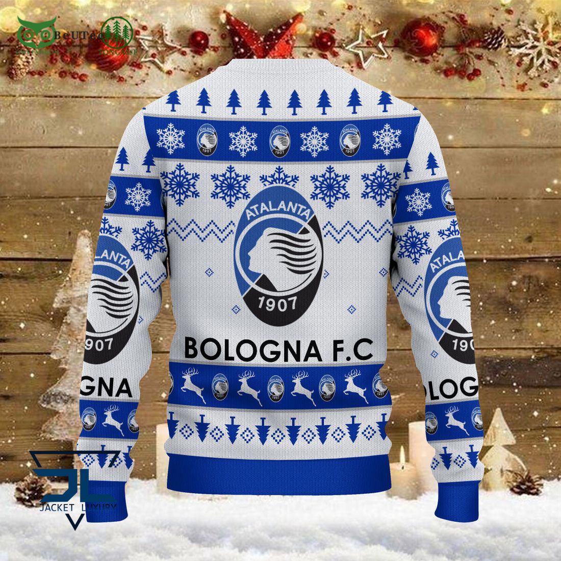 Atalanta Bergamasca Calcio Team Football Lega Serie A Ugly Sweater