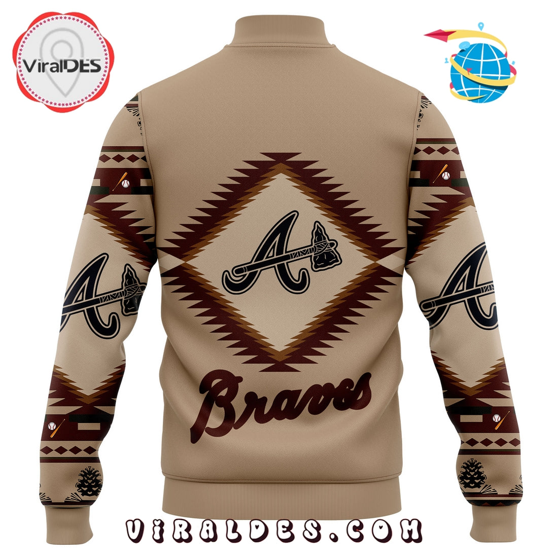 Atlanta Braves MLB Native American Heritage Baseball Jacket