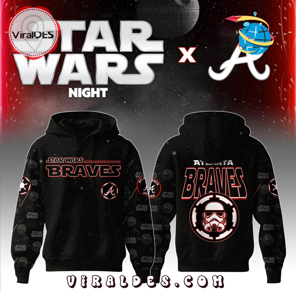 Atlanta Braves MLB x Star War Night Hoodie, Jogger, Cap