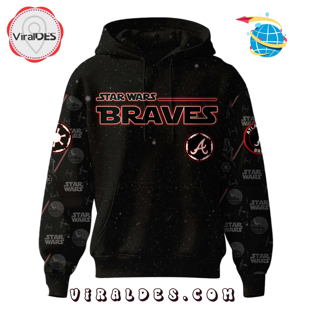 Atlanta Braves MLB x Star War Night Hoodie, Jogger, Cap