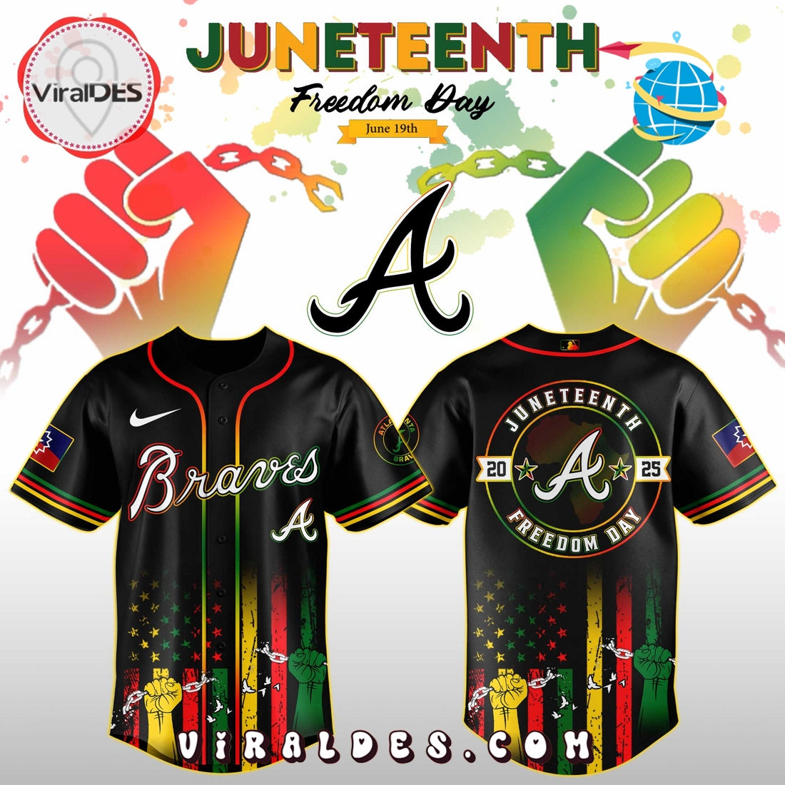 Atlanta Braves x 2025 Juneteenth Day Jersey