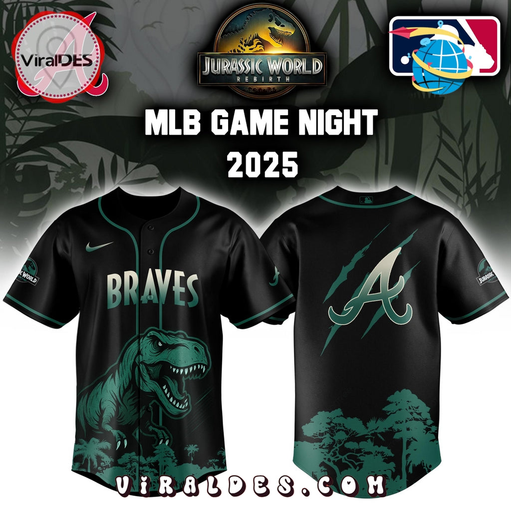 Atlanta Braves x Jurassic World 2025 Baseball Jersey