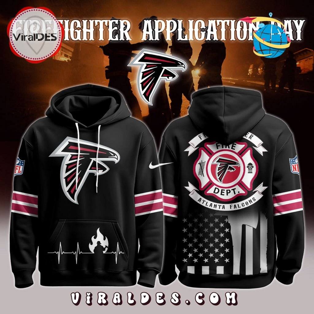 Atlanta Falcons x Firefighter Appreciation Night Game Hoodie 2025