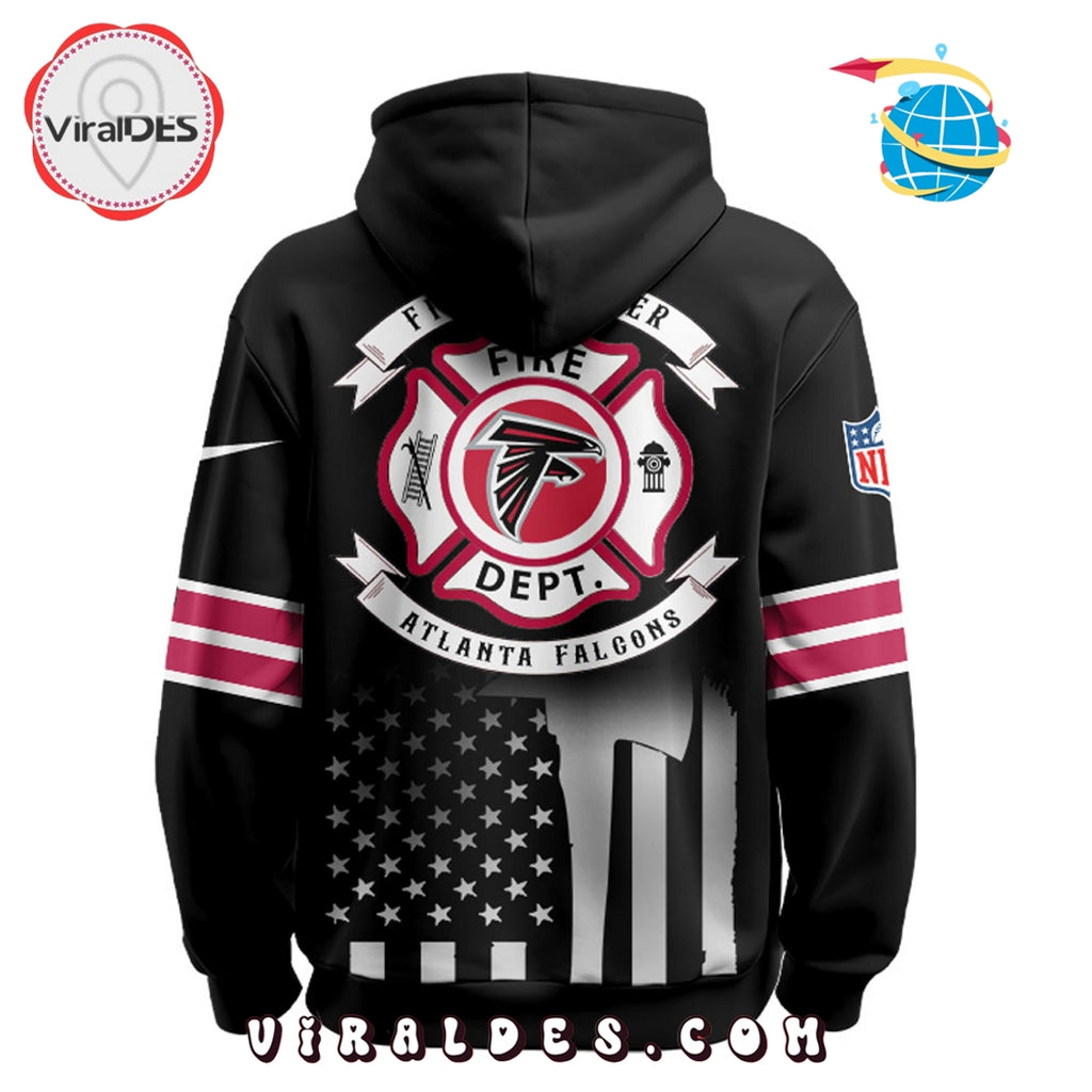 Atlanta Falcons x Firefighter Appreciation Night Game Hoodie 2025