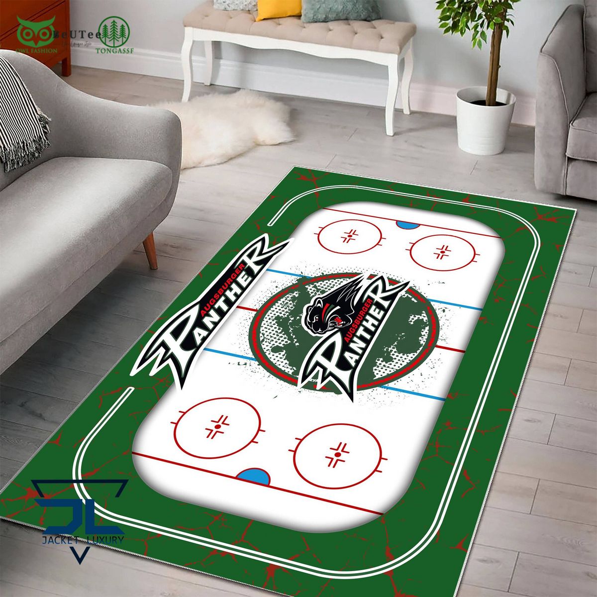 Augsburger Panther Germany Ice Hockey Team Carpet Rug