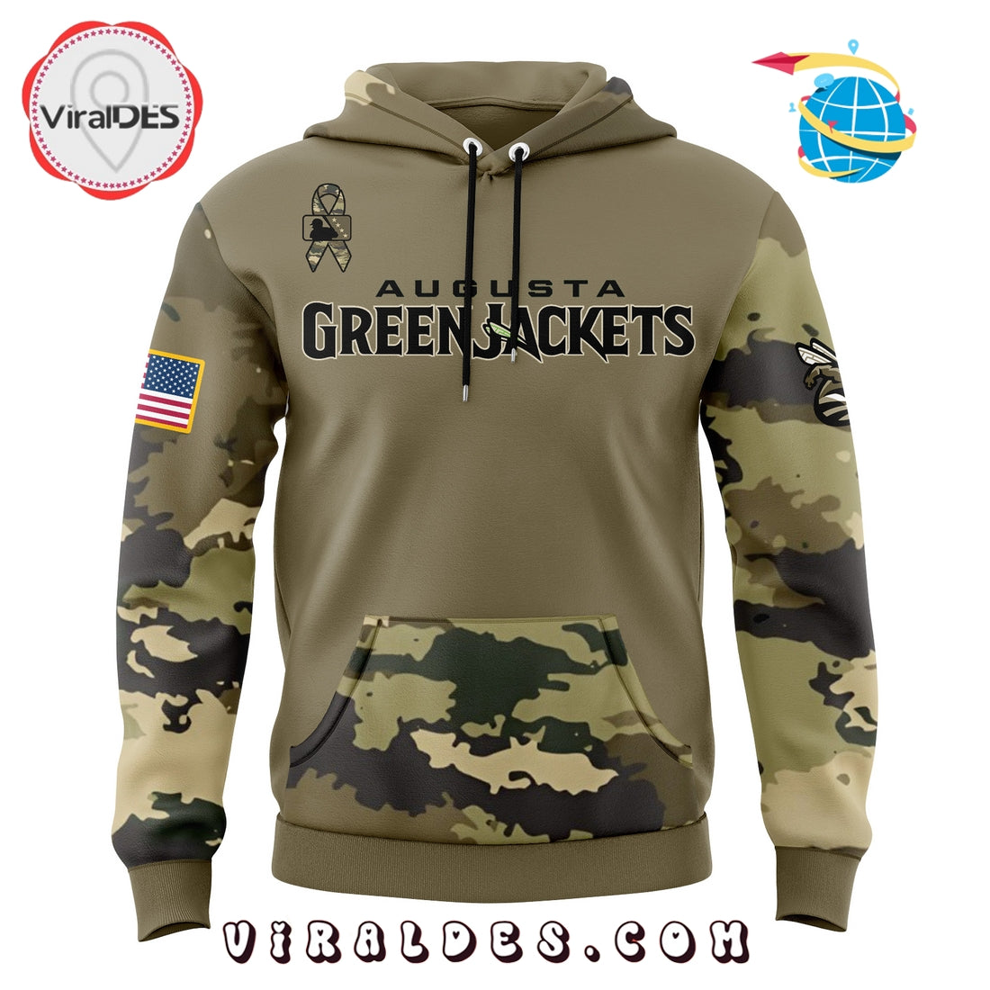 Augusta GreenJackets Military Appreciation Night Hoodie