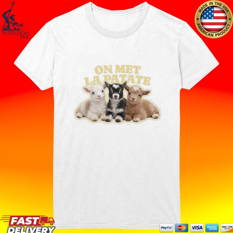 Average Rob On Met La Patate Goat T-shirt