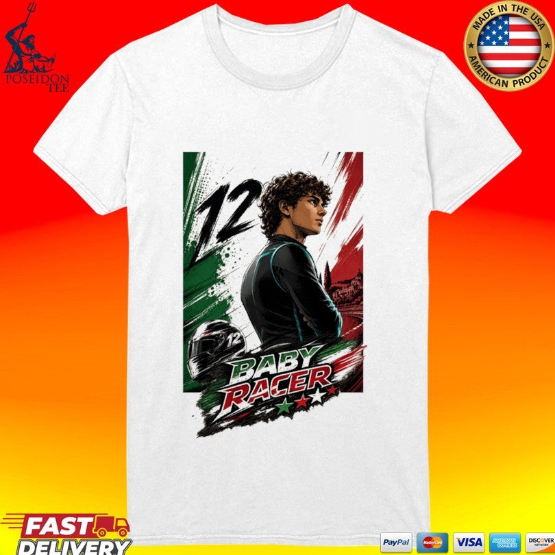 Baby Racer Italy Flag Graphic T-shirt