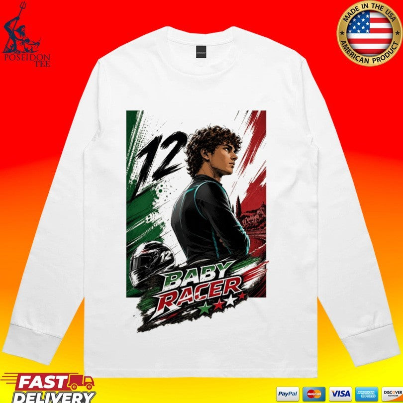 Baby Racer Italy Flag Graphic T-shirt