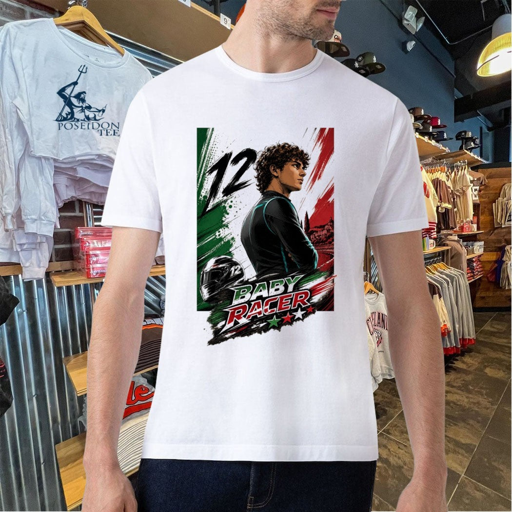 Baby Racer Italy Flag Graphic T-shirt