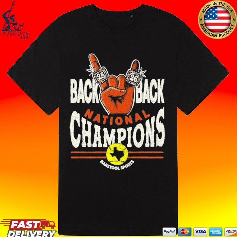 Back To Back Softball National Champions Pocket T-shirt