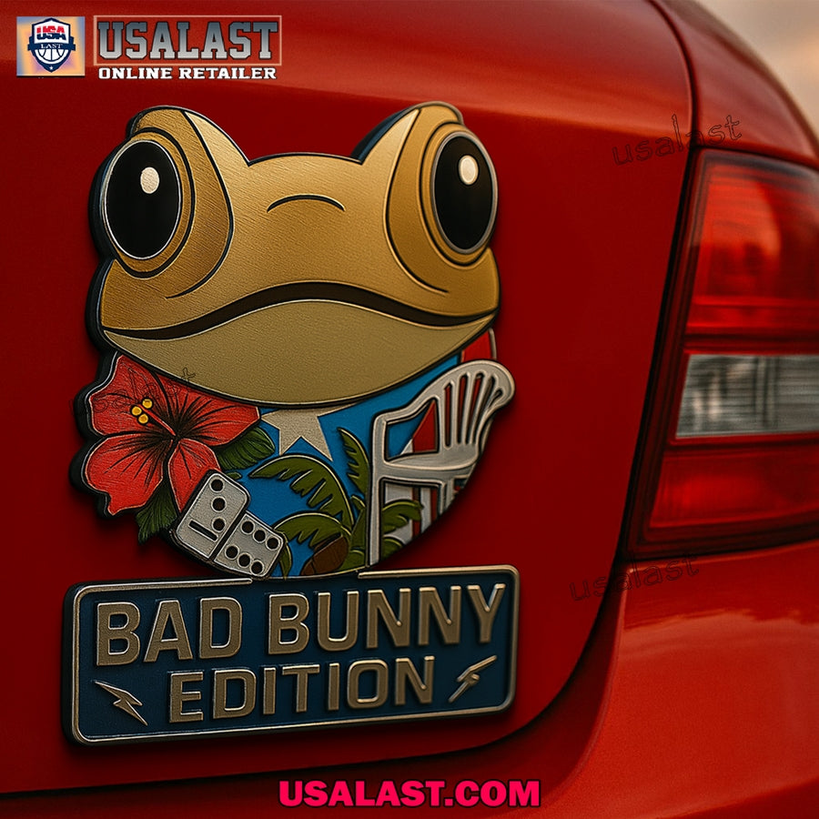 Bad Bunny Custom 3D Car Badge Sticker