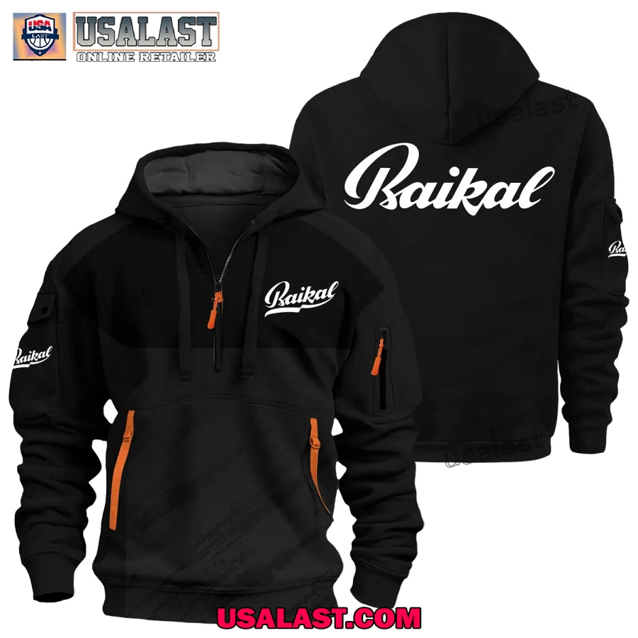 Baikal Shotgun Brand Custom Name Heavy Zip Hoodie
