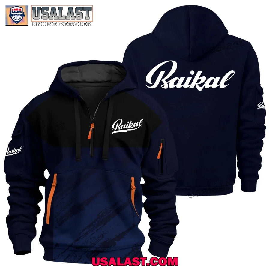 Baikal Shotgun Brand Custom Name Heavy Zip Hoodie