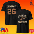 Bailey Zimmerman Different Night Same Rodeo 26 Brown Jersey T-shirt
