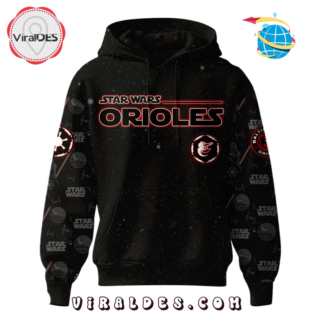 Baltimore Orioles MLB x Star War Night Hoodie, Jogger, Cap