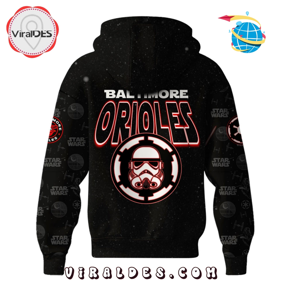 Baltimore Orioles MLB x Star War Night Hoodie, Jogger, Cap