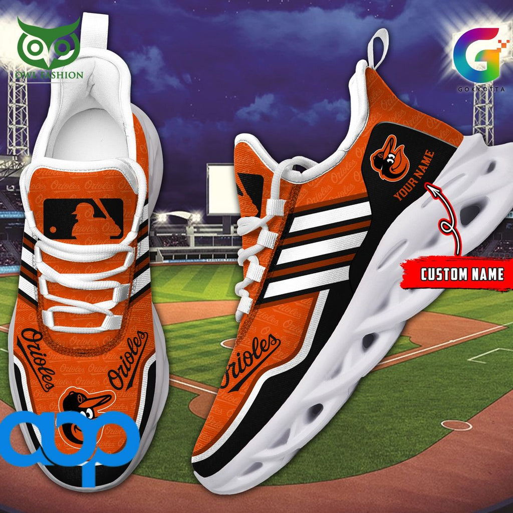 Baltimore Orioles MLB Personalized New Max Soul Sneaker