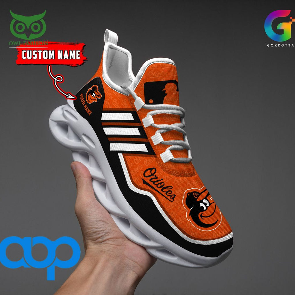 Baltimore Orioles MLB Personalized New Max Soul Sneaker