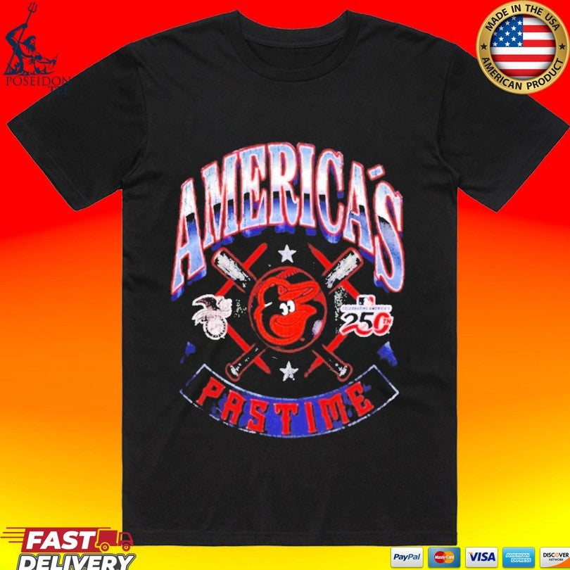 Baltimore Orioles X America’s Fastime Americana T-shirt