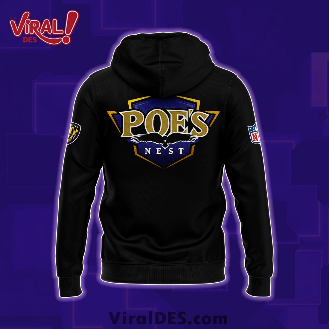 Baltimore Ravens 2025 Poe’s Nest Hoodie