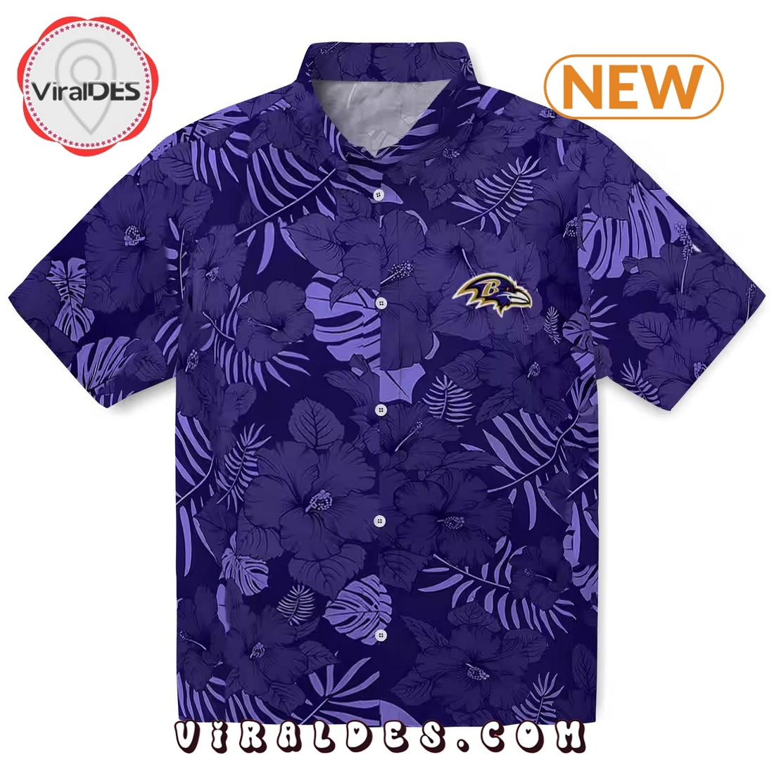 Baltimore Ravens Jungle Vibes Hawaiian Shirt