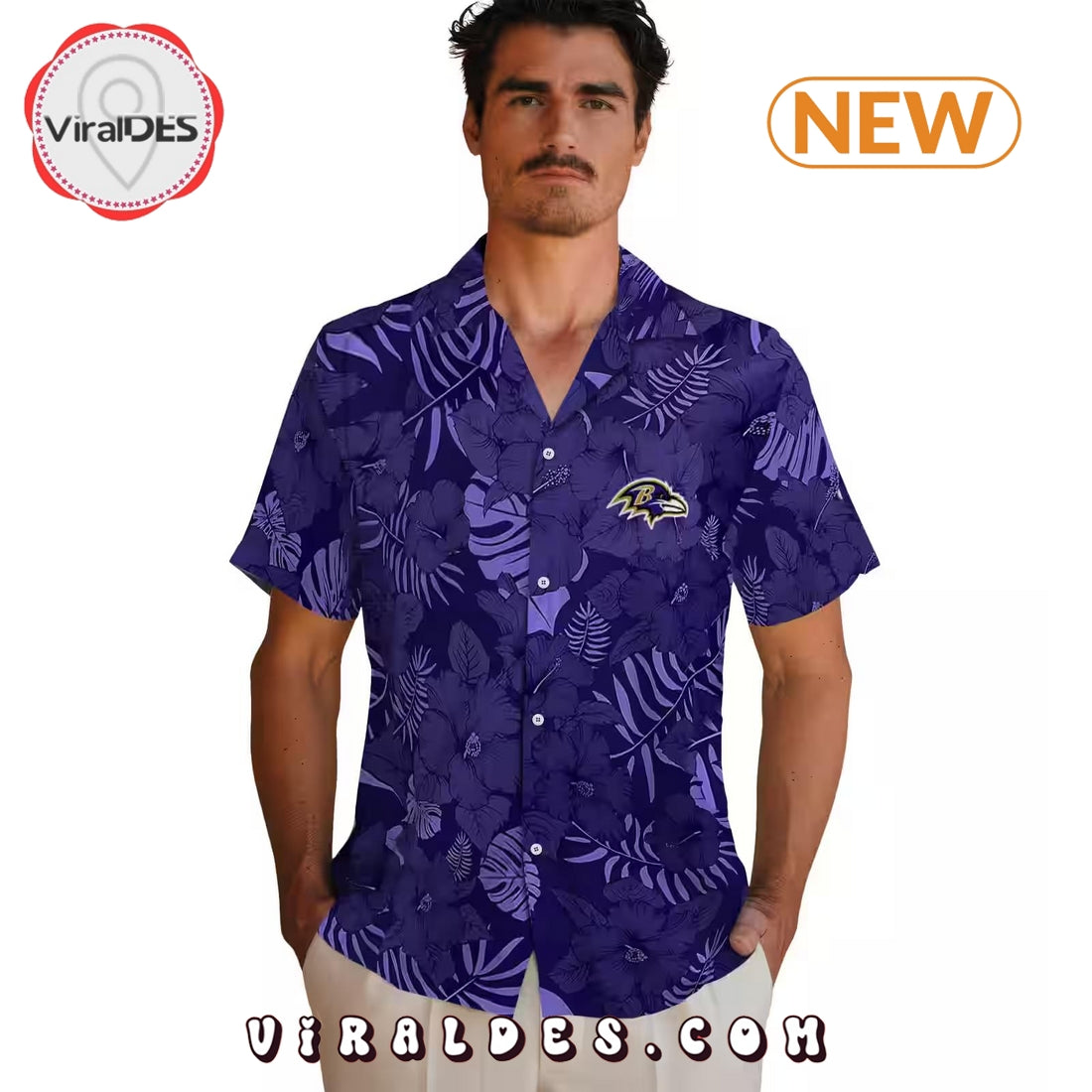 Baltimore Ravens Jungle Vibes Hawaiian Shirt