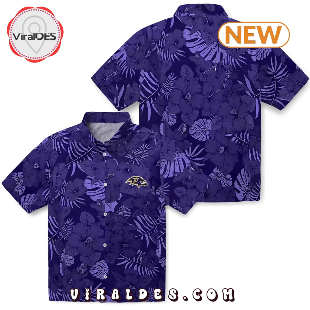 Baltimore Ravens Jungle Vibes Hawaiian Shirt