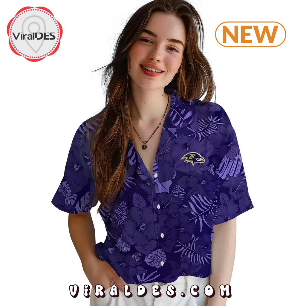 Baltimore Ravens Jungle Vibes Hawaiian Shirt